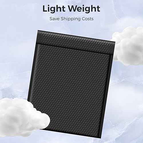 Metronic Large Bubble Mailers 12x15 Inch 40 Pack Waterproof Padded Envelopes Black Bubble Envelopes Opaque Cushioning Mailer for Shipping Clothes, Books,Jewelry Makeup Supplies