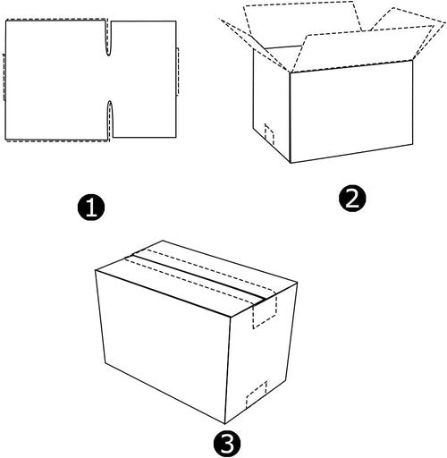 Calenzana Shipping Boxes - White Corrugated Cardboard | Set of 25 | 10x7x5 Inches for Small Business Packing
