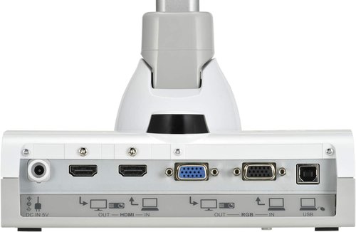 Elmo 1379 Model TT-12W STEM-CAM Visual Presenter, Document Camera with 192x Zoom (12x Optical + 16x Digital), 1/2.3" CMOS Sensor, 3.4 Megapixel, 30 Fps, HDMI in & Out, RGB, USB, Ethernet, Wi-Fi