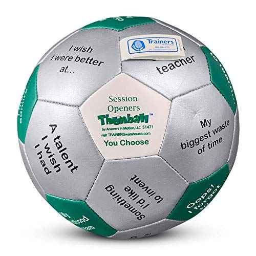 Trainers Warehouse 6" Thumball Collection, 32 Prompts for Conversation, Team Building, Relationship and Training