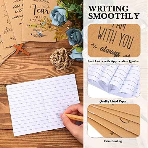 Kosiz Christian Gift Bible Journal Verse Inspirational Christian Notebooks Bulk Prayer Journal for Women Men Students Sunday School Prizes VBS Church Christmas Pastor Appreciation(200 Pcs)