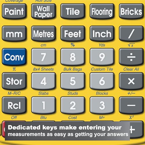 Calculated Industries 8528 Metric Do-It-Yourself Calculator Small