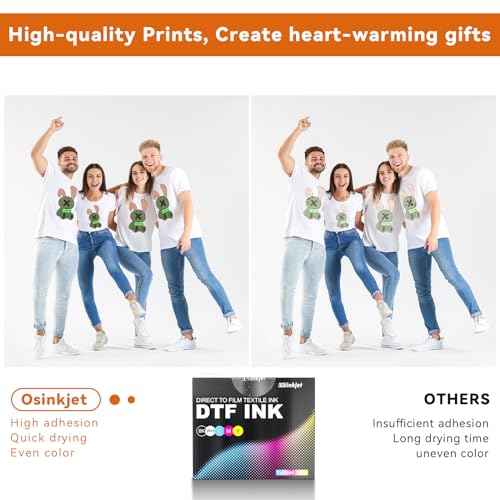 Premium DTF Ink 600ml, DTF Printer Ink Refill for DTF Printers ET-8550 XP 15000 L1800 L805 R1390 R2400 D570, Heat Transfer Printing Ink Set 100ml* 6 & DTF Printhead Moisturizing Fluid 100ml