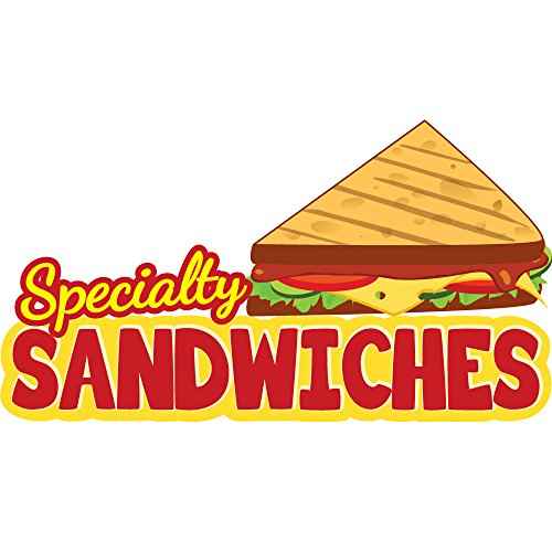 Specialty Sandwiches 48" Concession Decal Sign cart Trailer Stand Sticker Equipment