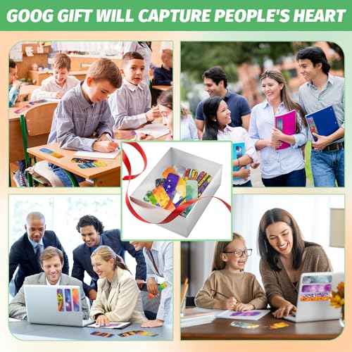 48 Pieces Calm Anxiety Sensory Stickers - Sensory Strips Different Textures with Storage Box for Office - Adult & Teen Stress and Fidget Relief Stickers