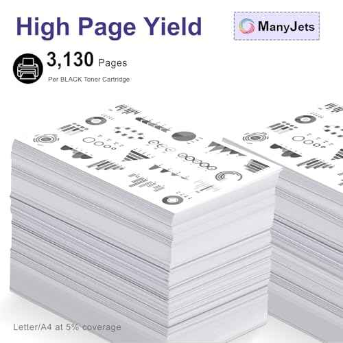 067H 067 Black Toner Cartridge, High Yield Replacement for Canon CRG-067H 067H 067, for Color imageCLASS MF656Cdw MF654Cdw MF653Cdw LBP632Cdw LBP633Cdw Printer (2 Pack, Black)