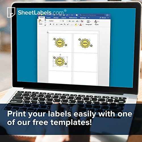 Return Address Labels from SheetLabels.com, 1-3/4" x 1/2", Laser or Inkjet Printable, Easy to Peel, 8000 Labels - 100 Sheets