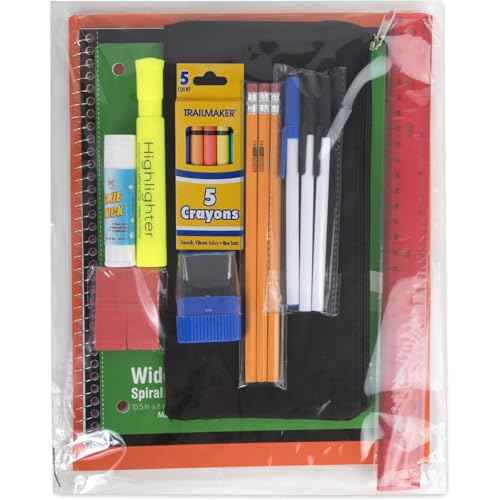 20 Piece School Supplies Pack for K-12 Back to School Supplies Bundle for School Students, Boys and Girls