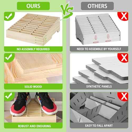 Wooden 36-Grid Cell Phones Storage Box Desktop Mobile Phone Holder Organizer for Office School Classroom (36-Grid)
