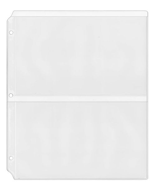 StoreSMART Program & Playbill Binder Page - 2 Pockets per Page - 25-Pack - MC50-PG-25
