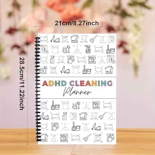 Cleaning Planner, Cleaning Schedule and Checklist Organizer, Daily Weekly Monthly Household Cleaning Planner, Chore Chart Notebook for Home, Family Cleaning Tasks, DIY Home Improvement, Editable Template