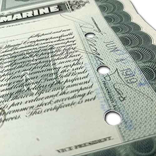 Collectible Stocks Certificate - Company that Made the Titanic "International Mercantile Marine" 1915-20