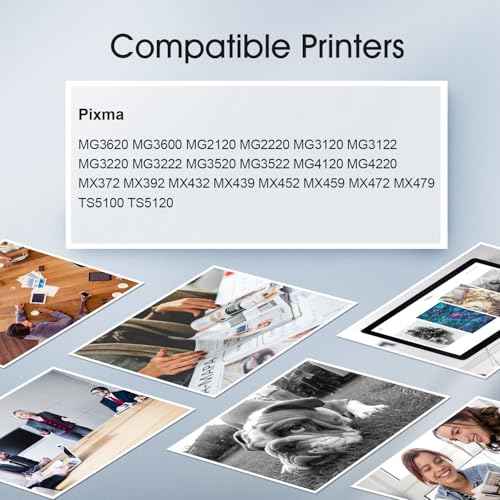 PG-240XL CL-241XL Ink Cartridges Replacement for Canon 240XL 241XL Combo Pack Work for PIXMA MG3620 MG3520 MG3600 TS5120 TS5100 MX472 MX392 Printer (1 Black,1 Color)