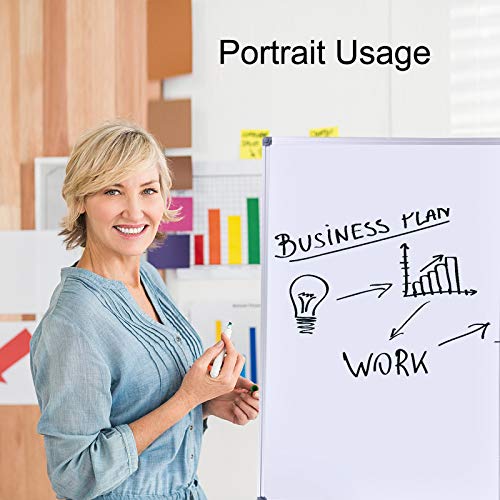 DexBoard 2 Pack 36" x 24" Magnetic Dry Erase Board with Removable Marker Tray| Commercial Quality Wall-Mounted Aluminum Message Presentation White Board for Kids, Students & Teachers