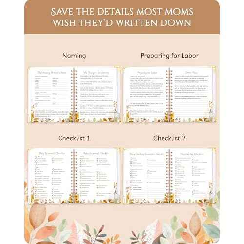 Pregnancy Journal ? 82 Page Hardcover Memory Book for Expecting Moms | Beautiful & Thoughtful Mom to Be Gift, Pregnancy Book for First Time Moms, Ultrasound Baby Picture Pocket