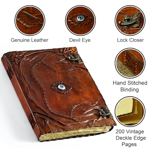 XX LARGE Hocus Pocus Book of Spells Hocus Pocus Spell book Prop Gifts Halloween Decorations Decor Leather Journal Writing Book Of shadow Best Christmas Gifts For Men And Women