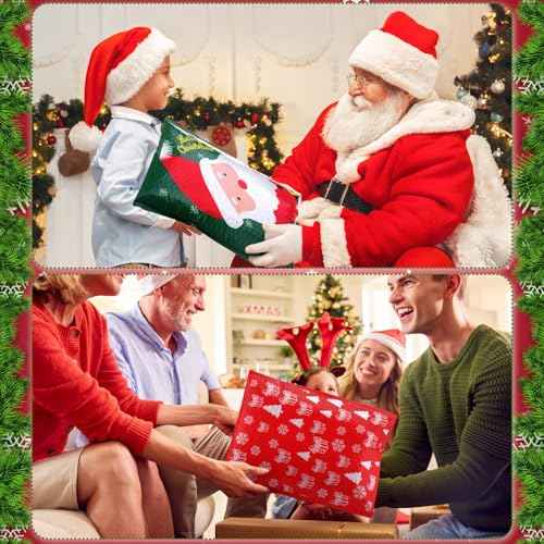 40 Pcs 10 x 13 Inch Large Christmas Poly Bubble Mailers Christmas Padded Envelopes Self Adhesive Holiday Shipping Bags Assorted Xmas Bags for Business School Family Xmas Gift