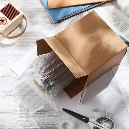25 Sets 6x4x6 Inches Mug Boxes for Gift, Small Shipping Cardboard Box with Bubble Pouch for 15oz Sublimation Coffee Mug Packaging Gift Box for Wrapping Shipping Storing Fragile Item (Khaki)