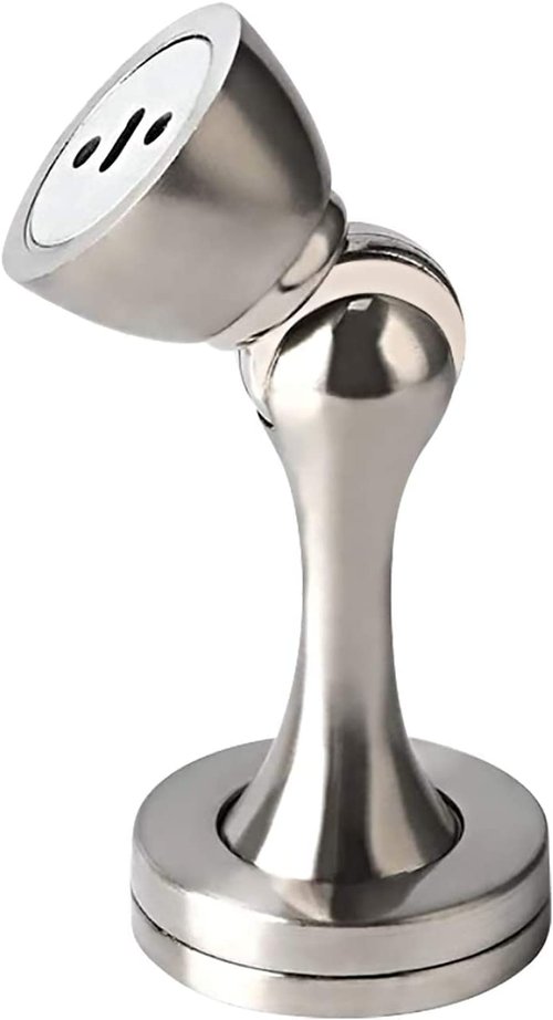 20 Pack Magnetic Door Stops, Wall Floor Mounted Door Stopper, Metal Heavy Duty Magnetic Doorstops Holder Protector for Home Office, Silver