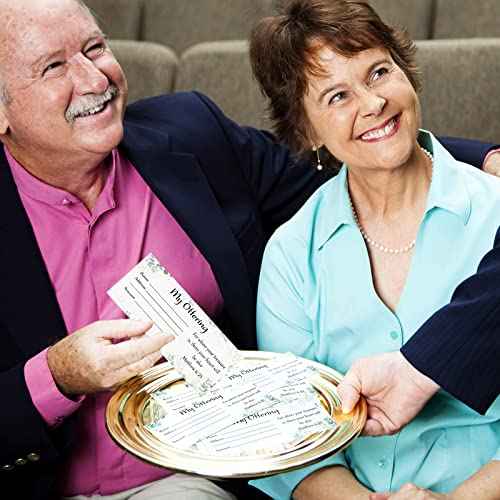 Eaasty 500 Pcs Church Offering Envelope My Offering Bill Size Envelope Tithe Checks and Cash Church Communion Supplies for Donations Christian Religious Occasions