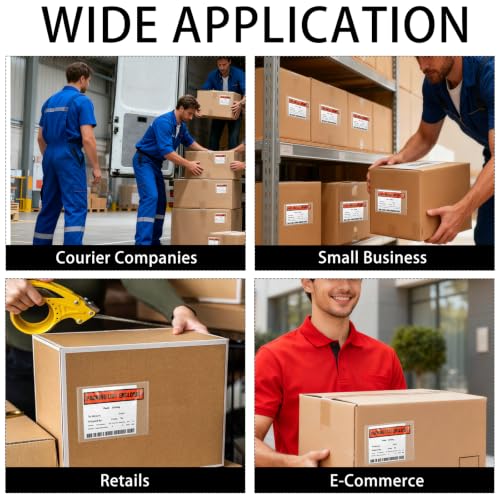 4.5'' x 5.5'' Waterproof Packing List Envelopes with Adhesive, 1000 Pack