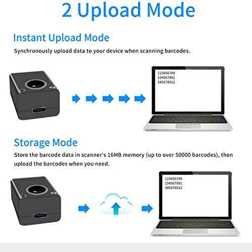 2D Embedded Mini Barcode Reader Scanner Scan, Symcode QR Barcode Reader Module Scanner with Auto Sensing Cell Phone Computer Screen Scan