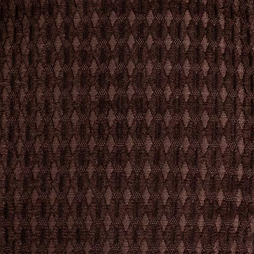 Sweet Home Collection Chair Cushion Crushed Memory Foam Pads Premium Slip Non Skid Microdot Rubber Back Tufted 16" x 16" x 3.25" Thick Seat Cover, 4 Count (Pack of 1), Chocolate Brown