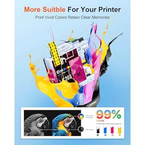 E-Z Ink Pro LC203 Compatible Ink Cartridges Replacement for Brother LC203XL LC201 LC201XL to use with MFC-J480DW MFC-J880DW MFC-J4420DW MFC-J680DW MFC-J885DW (Black, Cyan, Magenta, Yellow, 10 Pack)