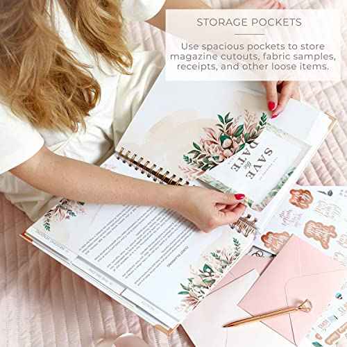 Clever Fox Wedding Planner ? Notebook Organizer for Bride ? Wedding Planning Binder Book with Pockets ? Engagements Gift, 10x11¡È (White)