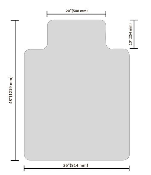Office Chair Mat for Hardwood Floor, 48”x 36” Clear Floor Protector Mat for Office Chair, Vinyl Desk Chair Mat for Hard Floors, Easy Glide for Chairs