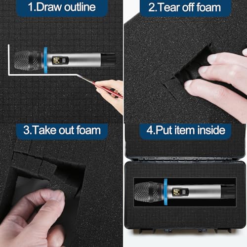 4 Pcs Pick and Pluck Foam Sheets 2 Size Polyurethane Apart Inserts