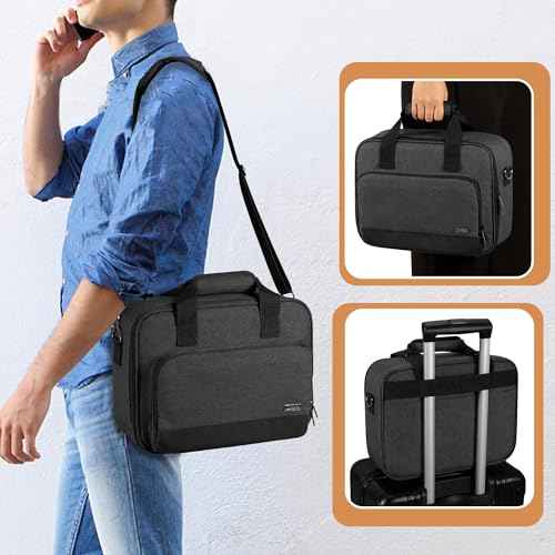 LUXJA Carrying Case Compatible with Canon PIXMA TR150 Wireless Portable Printer, Bag Compatible with Canon TR150 Ink Cartridge and Accessories, Black (BAG ONLY)