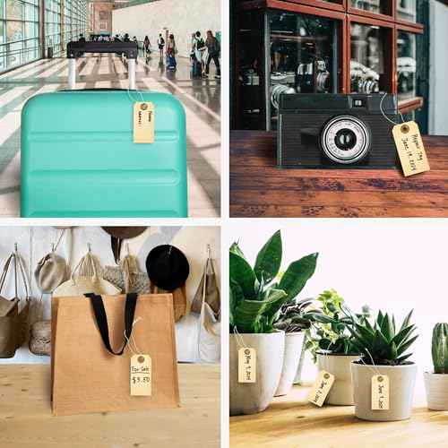 Perco Manila Shipping Tags #1 2 3/4¡± x 1 3/8¡± (7 x 3.5 cm) with Elastic, Box of 500