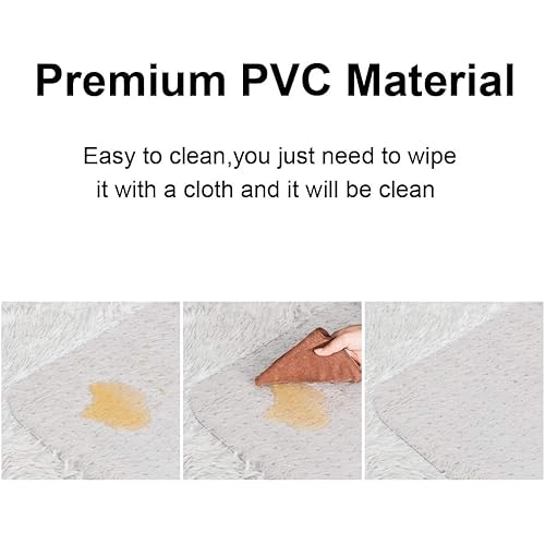 Azadx Office Chair Mat for Carpet Desk Chair Mat for Carpeted Floors Large Floor Mat for Office Chair on Low, Standard and No Pile Carpeted Floors Durable Carpet Protector Mat (45x 53'' Rectangle)