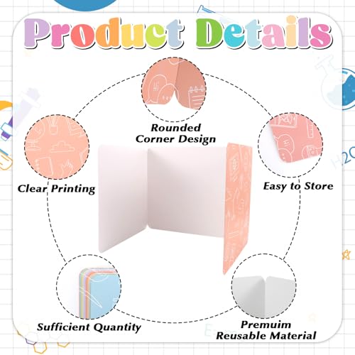 12 Pack Student Privacy Folders with Testing Dividers for Classroom & Office