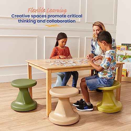 ECR4Kids Twist Wobble Stool, 14in Seat Height, Active Seating, Hunter Green