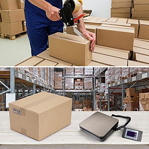 Fuzion Digital Postal Shipping Scale 88lb Stainless Steel Black SK-88LB with Tare & LCD Display