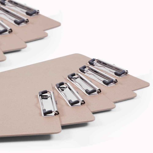 Clipboards Bulk, Woswel Hardboard Office Clipboards 48 Pack,9 X 12.5 Inch Recycled Wood Clip Boards,Low Profile Clip Boards for Home School & Office Supplies
