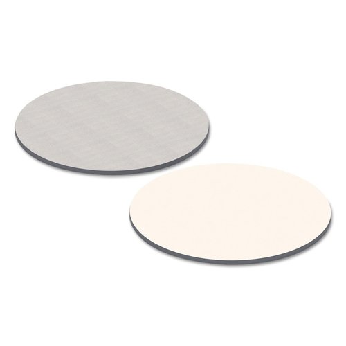Alera ALETTRD36WG 35.5 in. Diameter Round Reversible Laminate Table Top - White/Gray