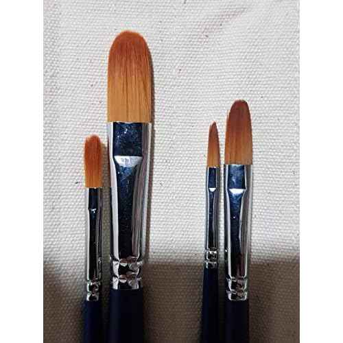Artists Oil Acrylic Painting Brushes Set Hwahong 800 (7 Counts)