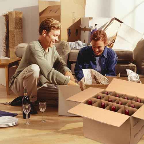 3 Sets of Glass Dividers for Bo x Packing Boxes Kit for Movin Dishes Wine Boxes for Movin, Packing Supplies for Moving Fits in 16 x 12 x 12 Inch Box (Box Not Included)