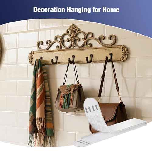 20 Pairs Picture Hanging Strips - Heavy Duty Large Adhesive Mounting Sticky Hanger,Refill Hook and Loop Wall Strips,Easy to Use,Removable for Home Decor Poster & Frames,No Nails Damage Free