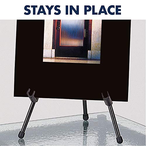 Portable Tabletop Easel Stand - Supports Up to 5 lbs, Collapsible & Lightweight, 14" Black