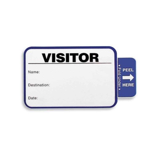 Visitor Log Book, Spiral-Bound Self Expiring Visitor Badges, Guest Register Book, Carbon Copy - 200 Badges