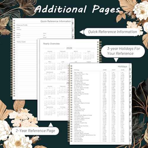 2026 Planner - 9" x 11", 2026 Weekly & Monthly Planner, JAN.2026 - DEC.2026, Large Calendar Planner 2026 with Sturdy Cover, Premium Paper, Twin-wire Binding, Monthly Tabs