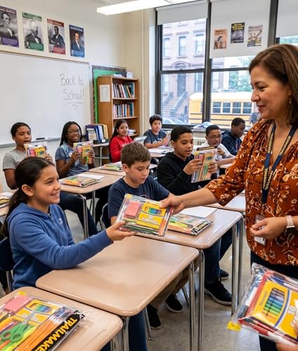 20 Pack School Supplies Set for K-12 Students with Pencils, Notebooks & More