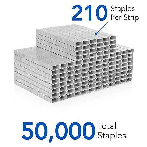 Swingline Staples, 10 Pack, Standard Staples for Desktop Staplers, 1/4" Length, 210/Strip, 5000/Box (35111)