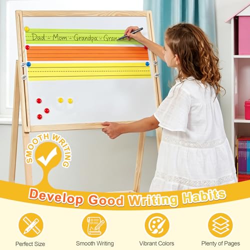 6-Color Pack of 120 Lightweight 3x23 Inch Sentence Strips for Classroom Learning