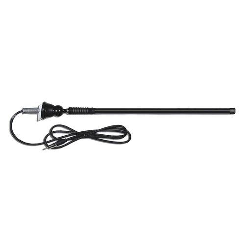 KICKER 46KMC2 Marine Bluetooth All-Weather AM/FM USB/AUX Gauge Style Media Center Receiver W/Black Cover Bundle Combo with USB/AUX 3.5MM Auxiliary Interface Adapter, Black Long Range Radio Antenna