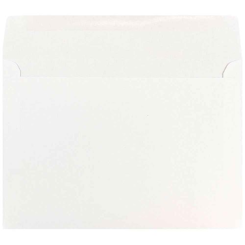 JAM PAPER 7 x 10 Booklet Commercial Envelopes - White - Bulk 250/Box